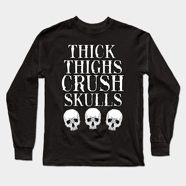 Skull Crusher Long Sleeve T-Shirt by ShoppeMorbid